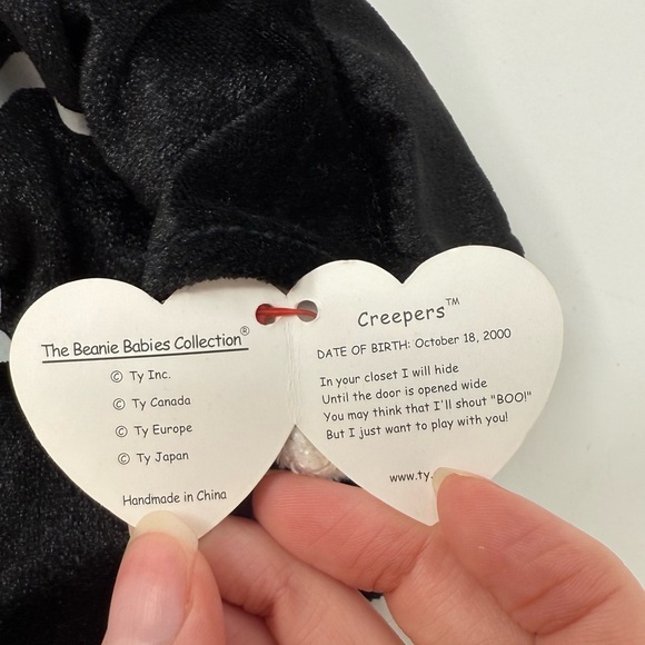 Ty Beanie Baby 2001 Creepers the Skeleton Plush NWT - Picture 8 of 8